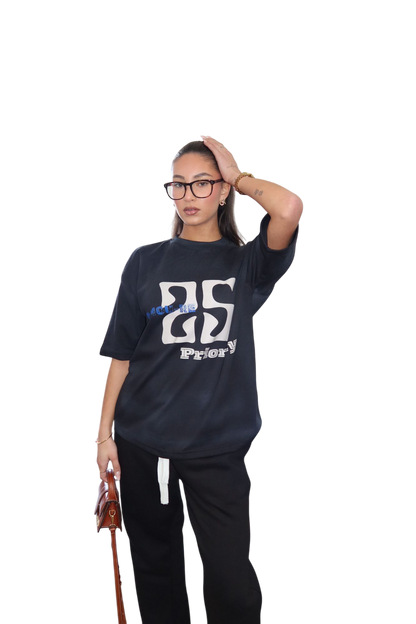 Priority 25 Amoure tee/t-shirt - Zwart (Washed Black)