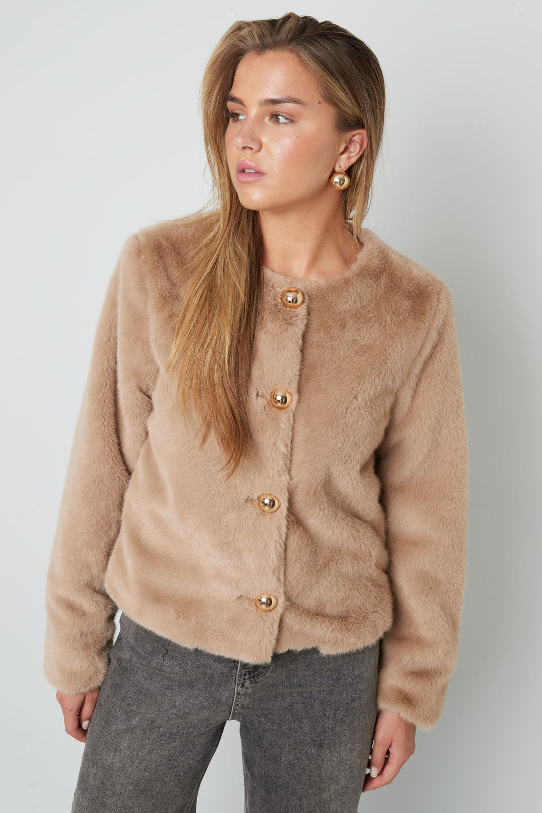 Faux Fur Jas dames - 3 kleuren 