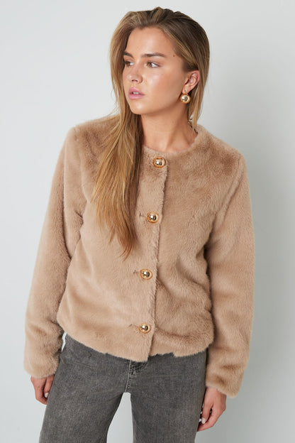 Faux Fur Jas dames - 3 kleuren 