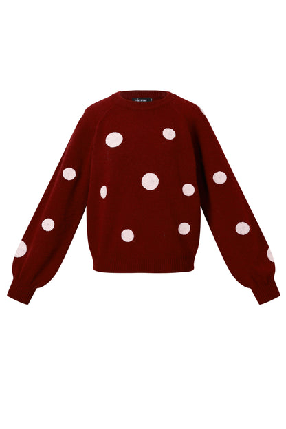 Gebreide Polyestervezel Vrouwen Truien Casual Polkadots