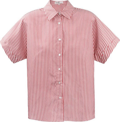 Gestreepte blouse dames - Rood / Wit| Tee Time collectie