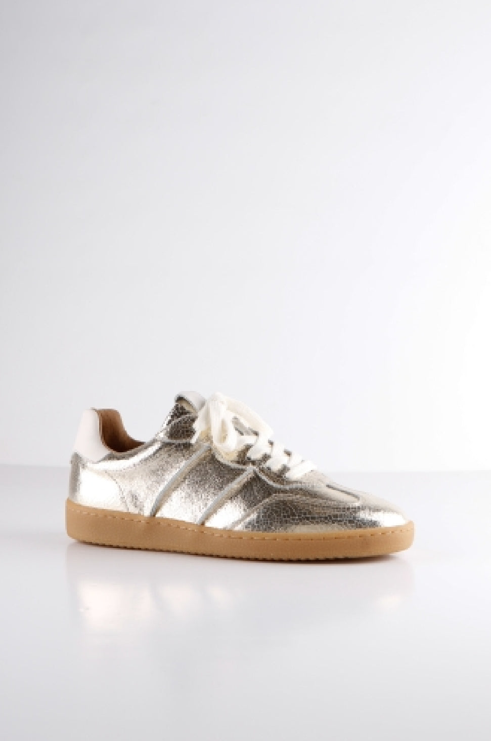 DWRS Poona sneakers Crackled - Champagne / Roomwit