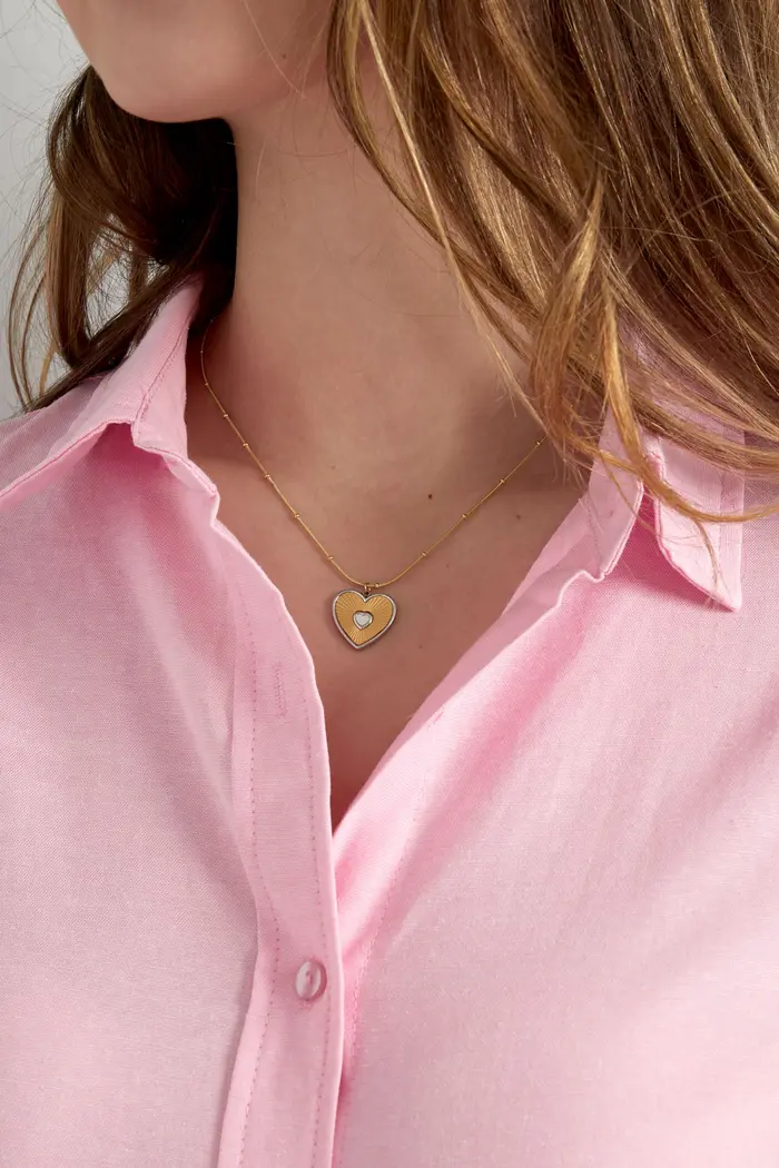 Goudkleurige dames ketting - Lover Heart | Selflove collectie