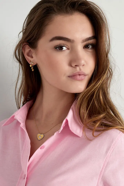 Goudkleurige dames ketting - Lover Heart | Selflove collectie