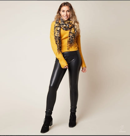 Legging: Peachy - Zwart (Maat S)