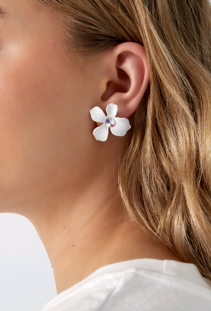 Dames oorbellen zomerbloem - Fuchsia roze | Lente & Pastels collectie