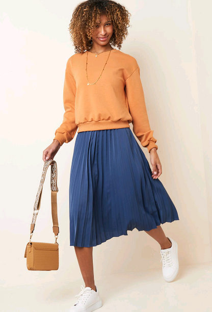 Trixy - Dames plissé rok - Paars | Rock that Skirt collectie