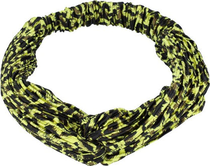 Dames zomer haarband panterprint - lime groen | Animal collectie
