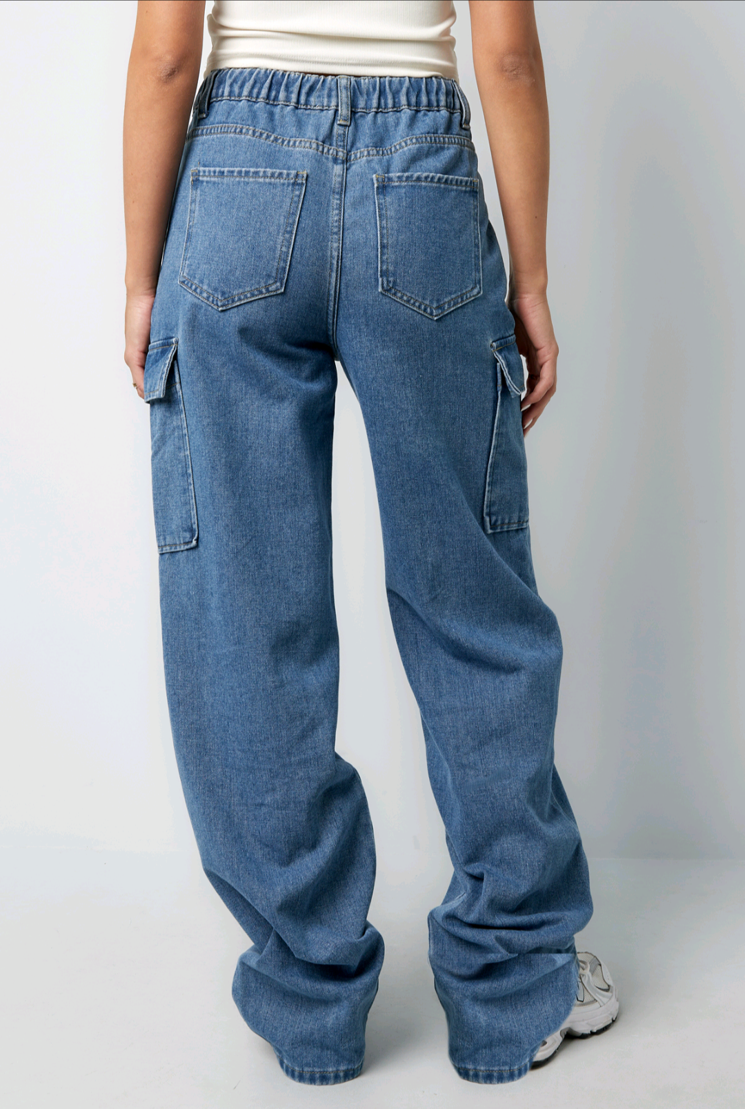 Gimme: Cargo jeans dames met aantrek koord; Confidence | Fall4me collectie