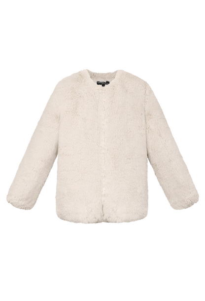 Faux fur jas dames - Beige | Fall4Me collectie