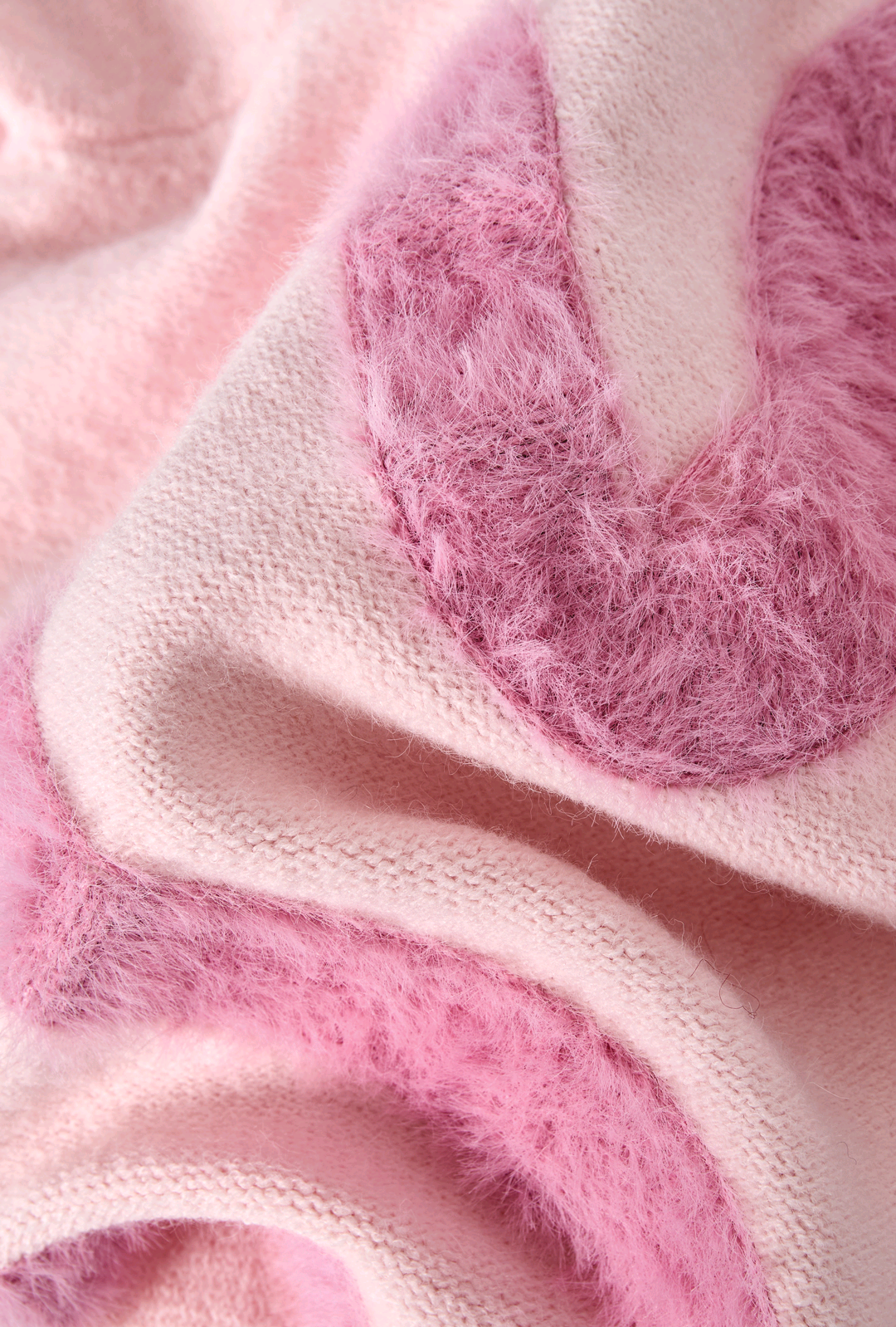 Gimme gebreide trui dames; Soft swirl - Roze | Fall4me collectie