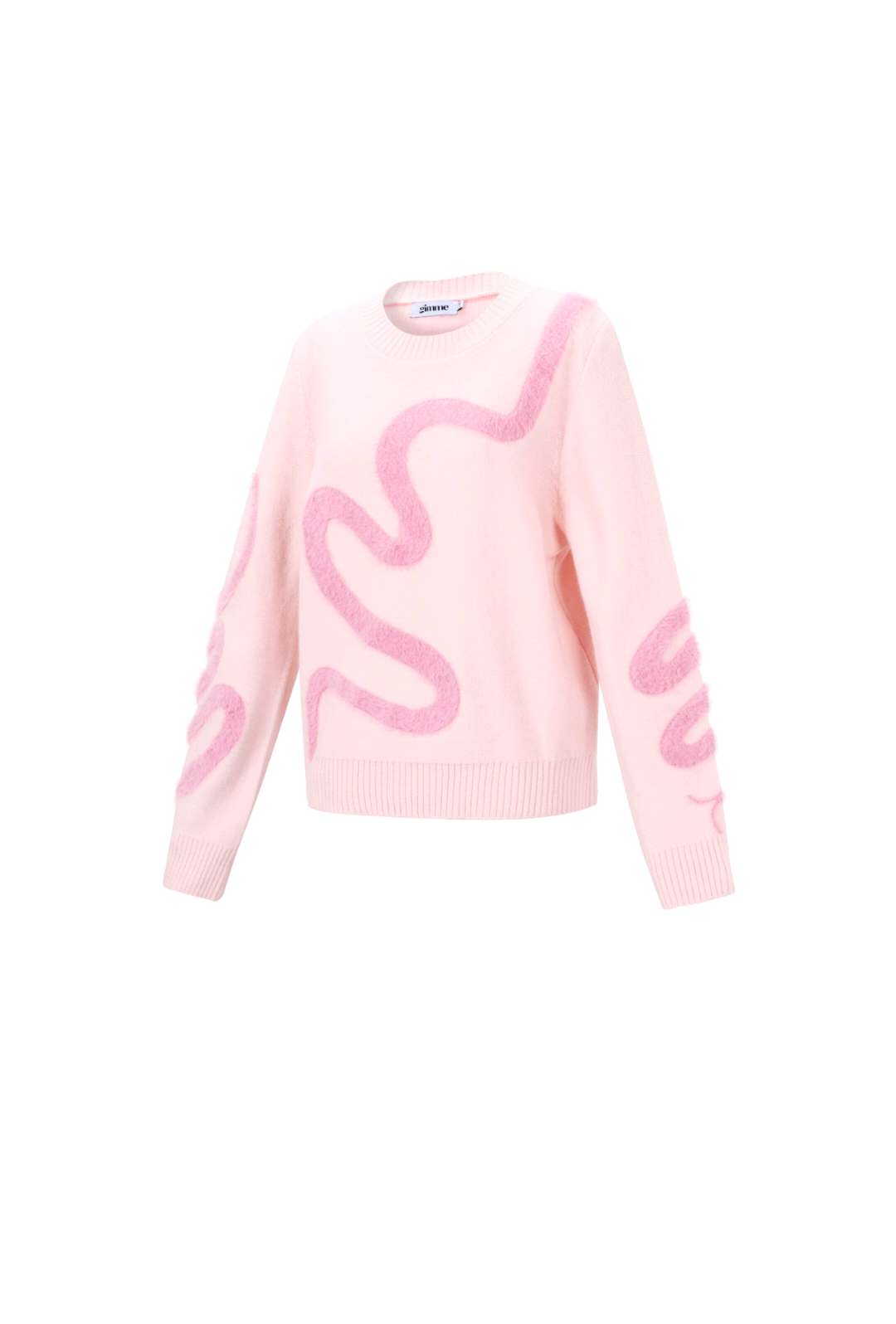 Gimme gebreide trui dames; Soft swirl - Roze | Fall4me collectie