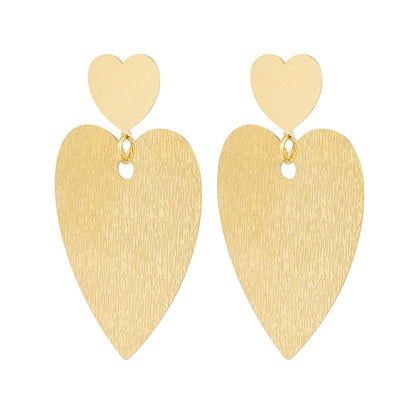Goudkleurige dames oorbellen - Love is the answer| Selflove collectie