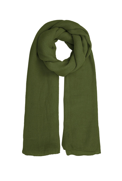 Herfst sjaal dames/ Winter sjaal effen kleur - Olijfgroen | Fall4me collectie