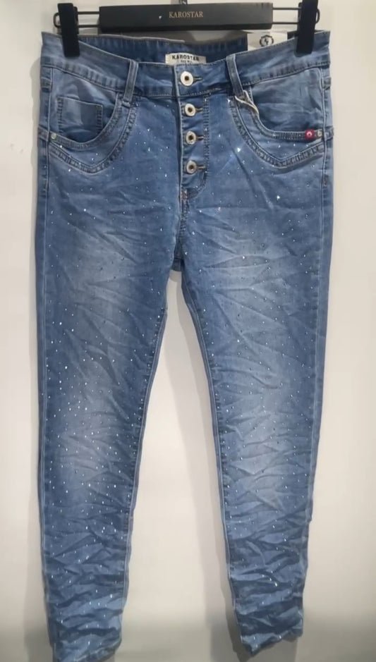 Karostar jeans met strass | Jeans & Chic collectie