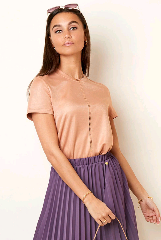 Trixy - Dames plissé rok - Paars | Rock that Skirt collectie