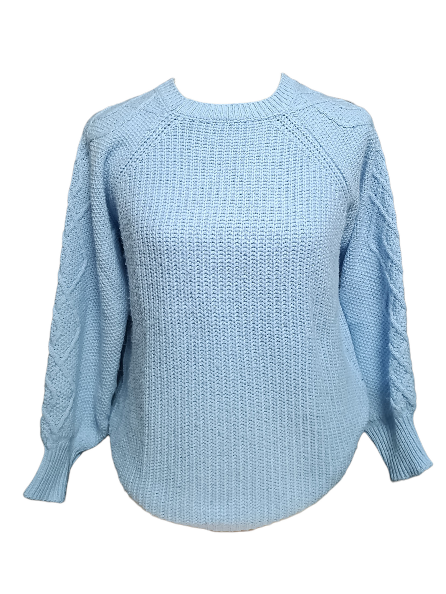Cutey - Blauwe gebreide dames trui | Selflove collectie