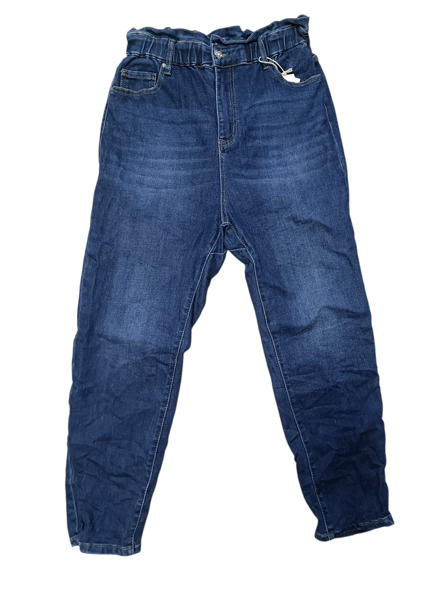 Complete outfit: Fijn gebreide trui + jeans + nek sjaaltje