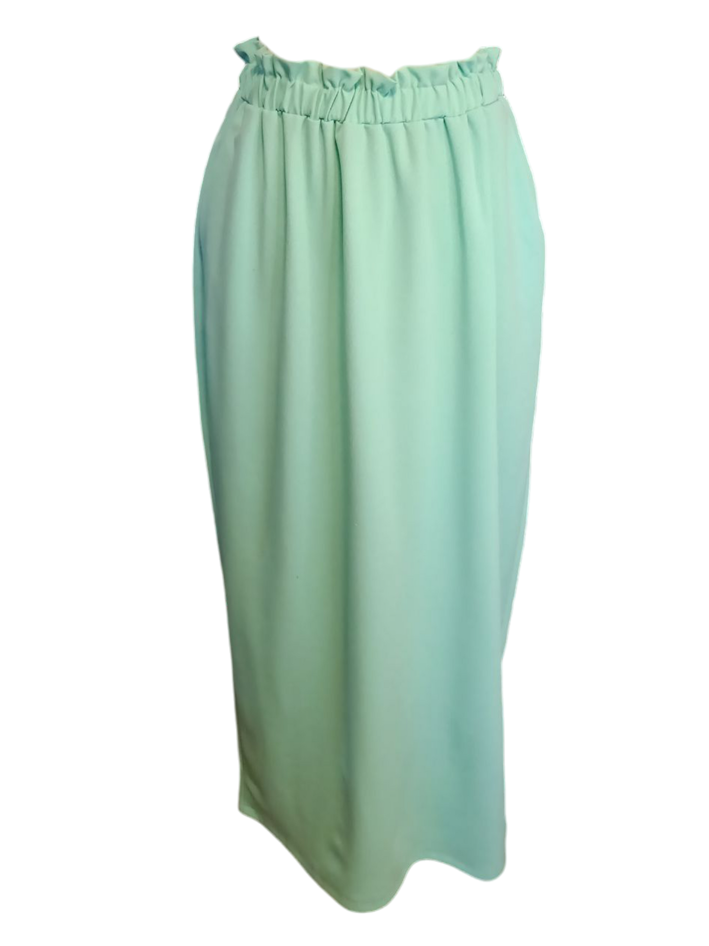 Libby - (Plussize) dames rok met zakken en elastische tailleband - Mintgroen | Rock that Skirt collectie