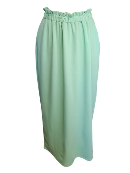 Libby - (Plussize) dames rok met zakken en elastische tailleband - Mintgroen | Rock that Skirt collectie