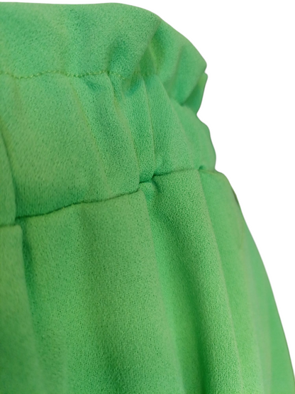 Libby - (Plussize) dames rok met zakken en elastische tailleband - Appelgroen | Rock that Skirt collectie