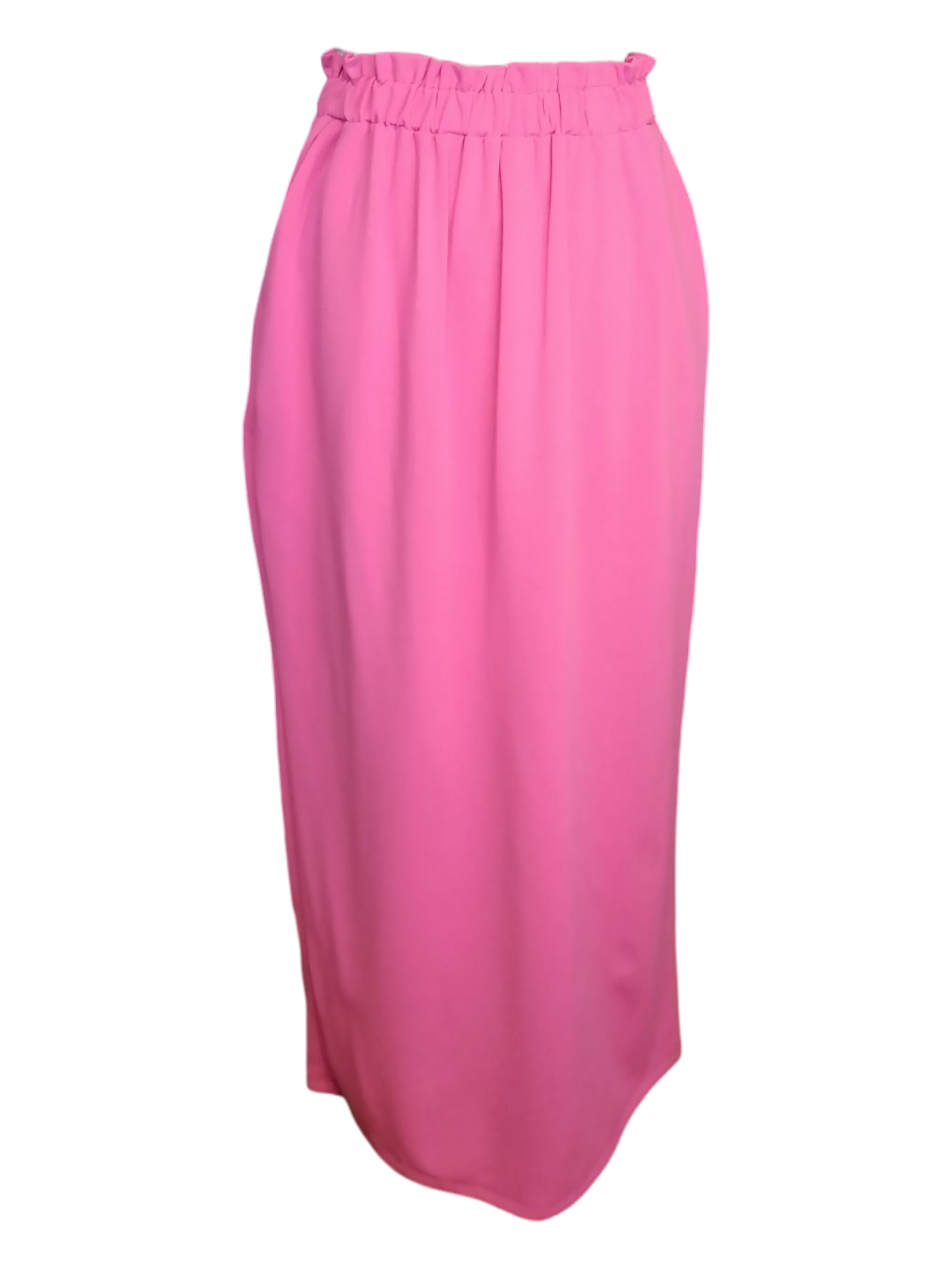 Libby - (Plussize) dames rok met zakken en elastische tailleband - Fuchsia roze | Rock that Skirt collectie