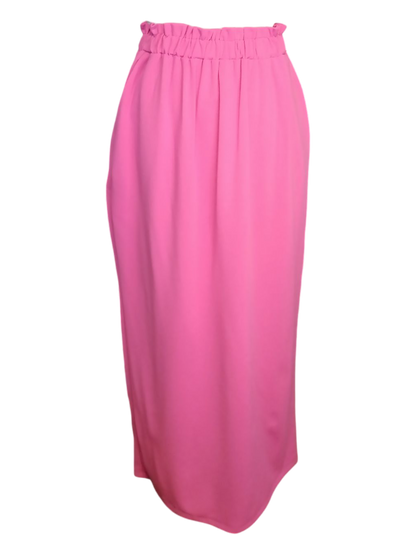 Libby - (Plussize) dames rok met zakken en elastische tailleband - Fuchsia roze | Rock that Skirt collectie