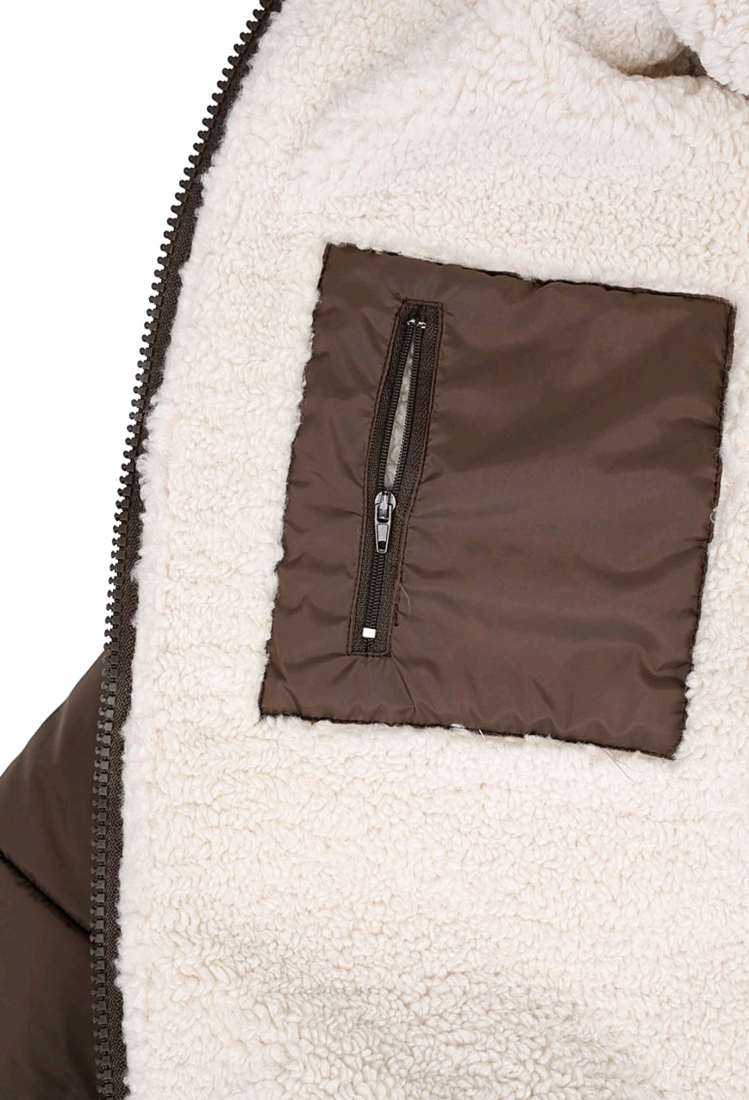 Lange gewatteerde jas dames/ puffer jas dames - Bruin | Fall4Me collectie