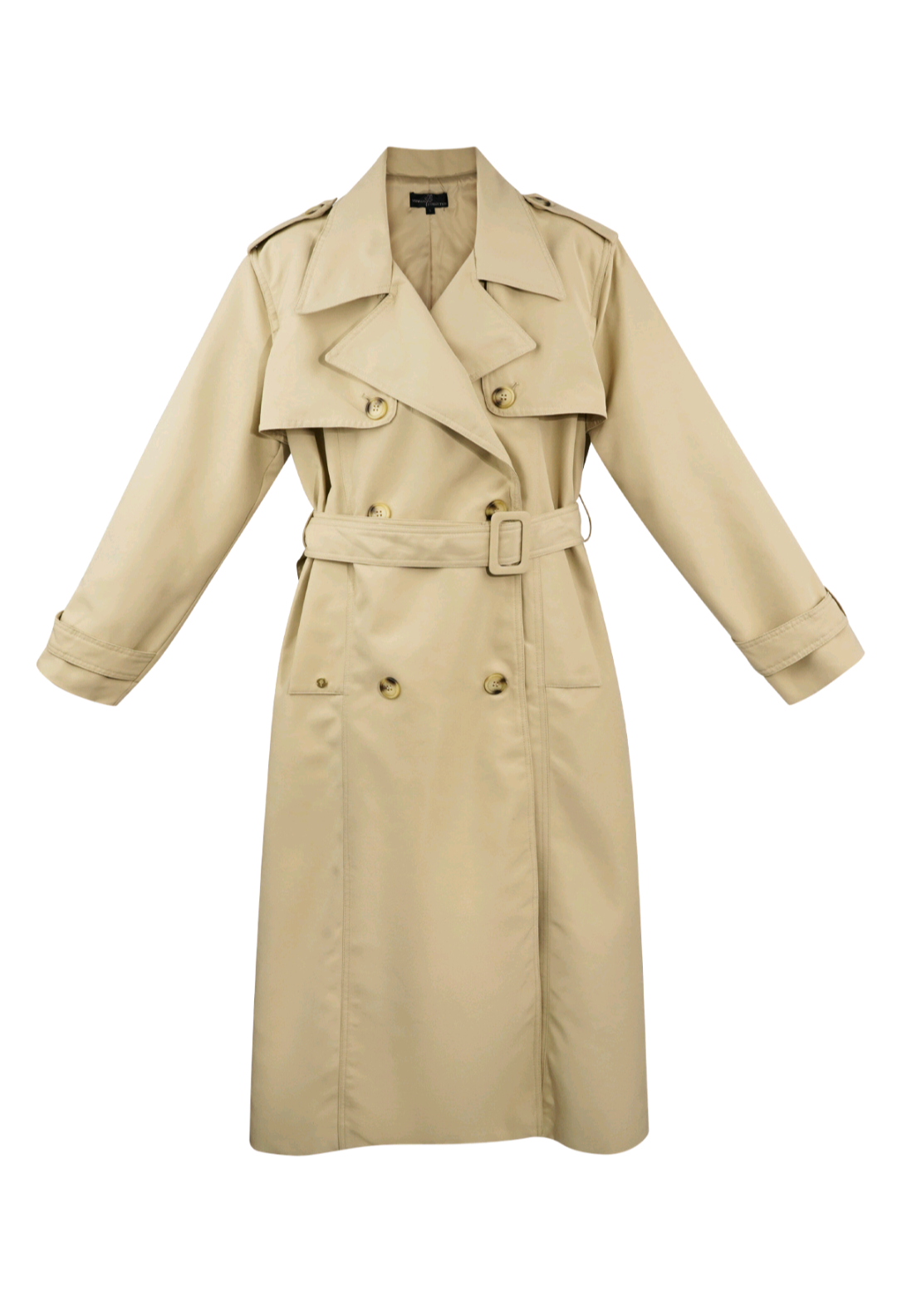 Klassieke trenchcoat dames lang - Beige | Fall4Me collectie