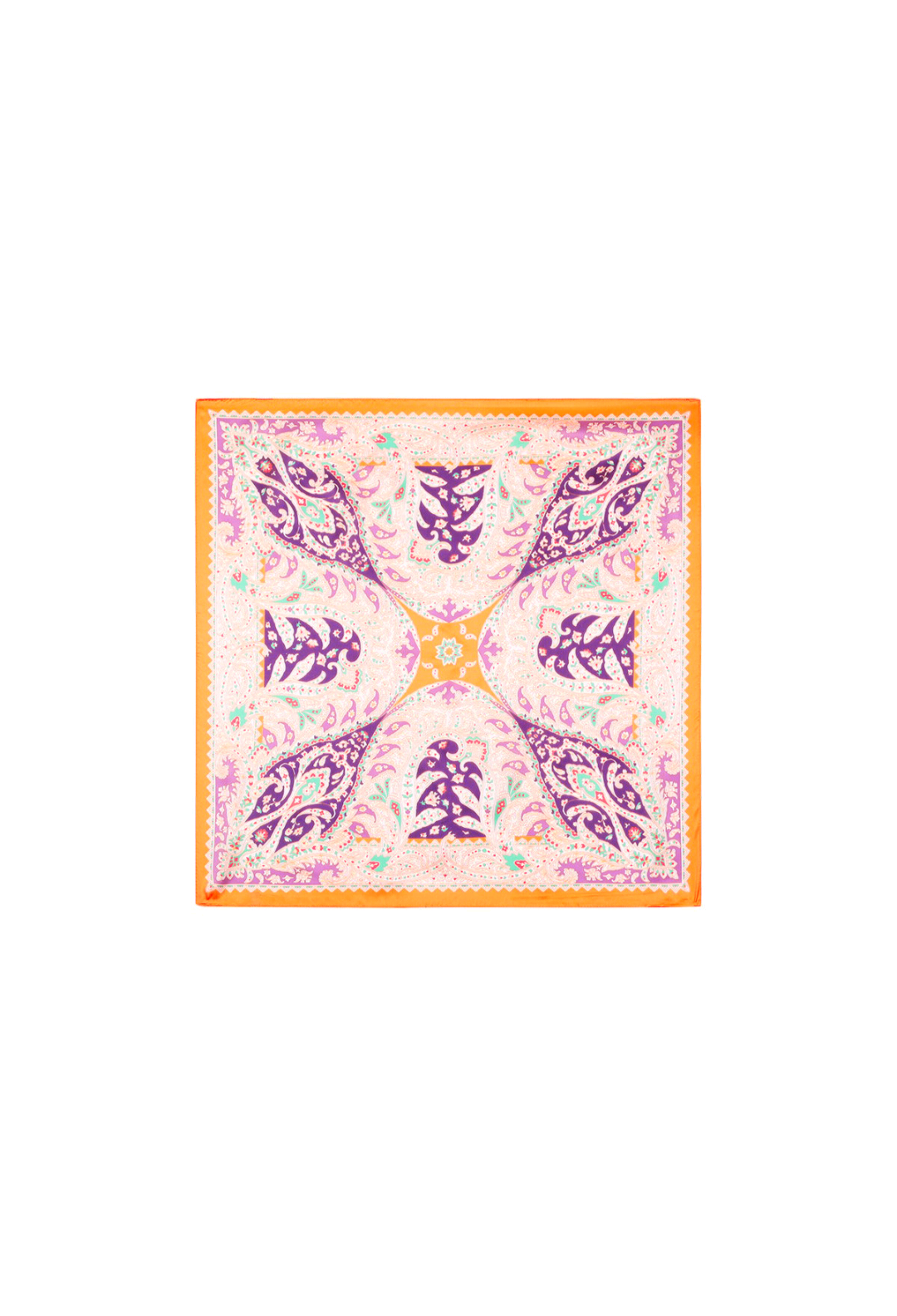 Nek sjaaltje dames Flowery Paisley - Oranje