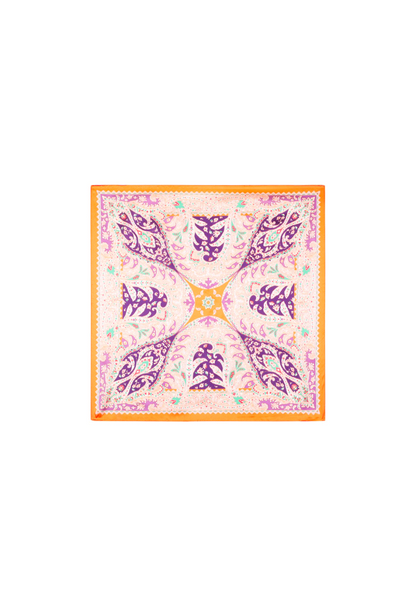 Nek sjaaltje dames Flowery Paisley - Oranje