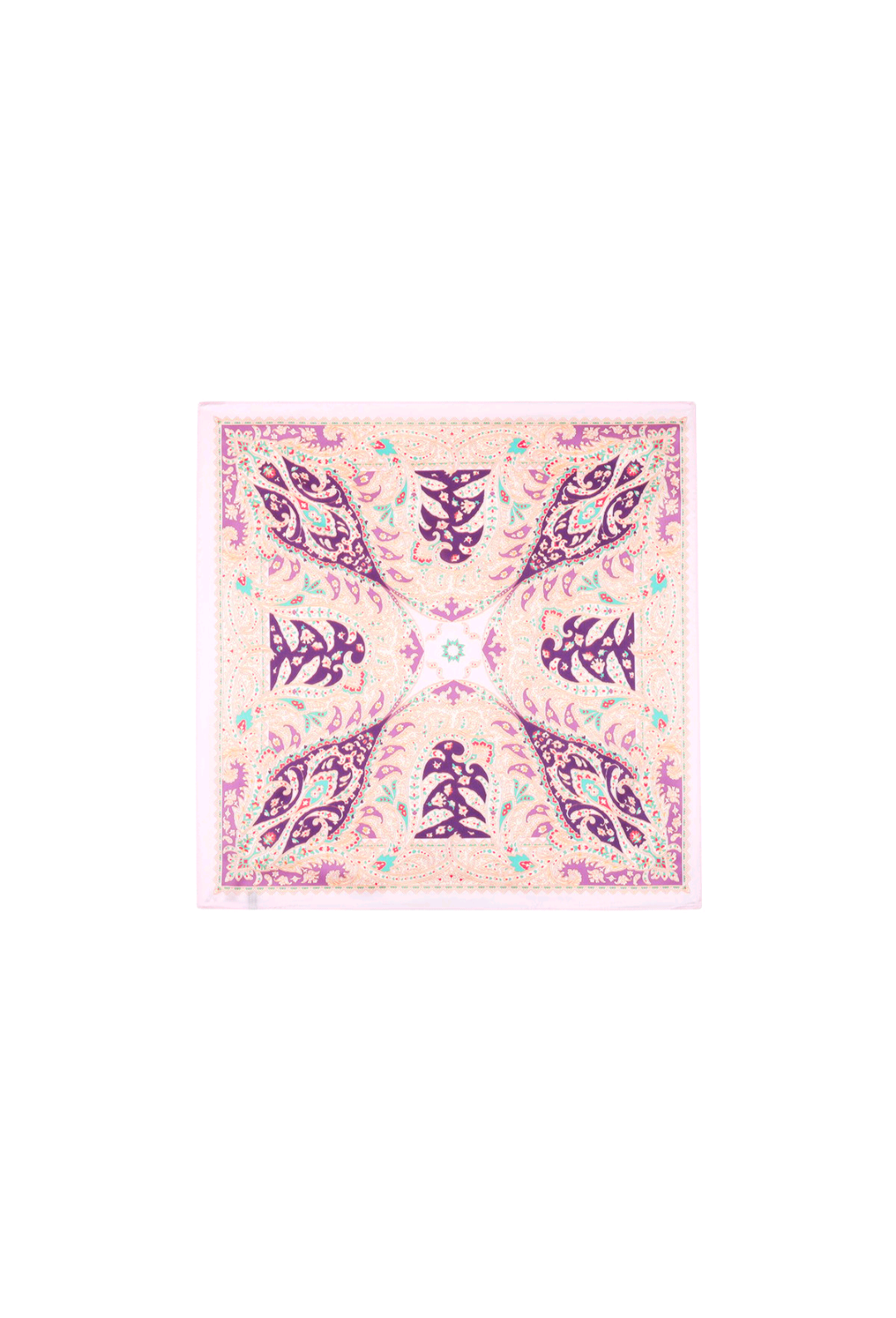 Nek sjaaltje dames Flowery Paisley - Lichtroze