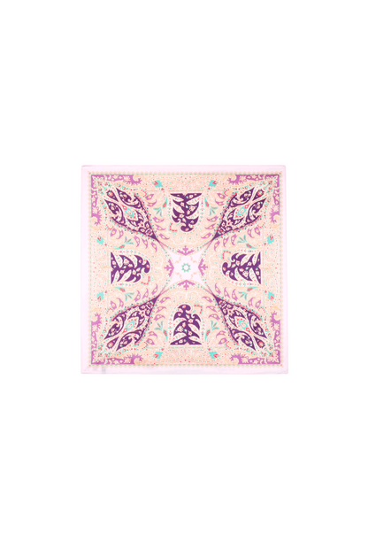 Nek sjaaltje dames Flowery Paisley - Lichtroze