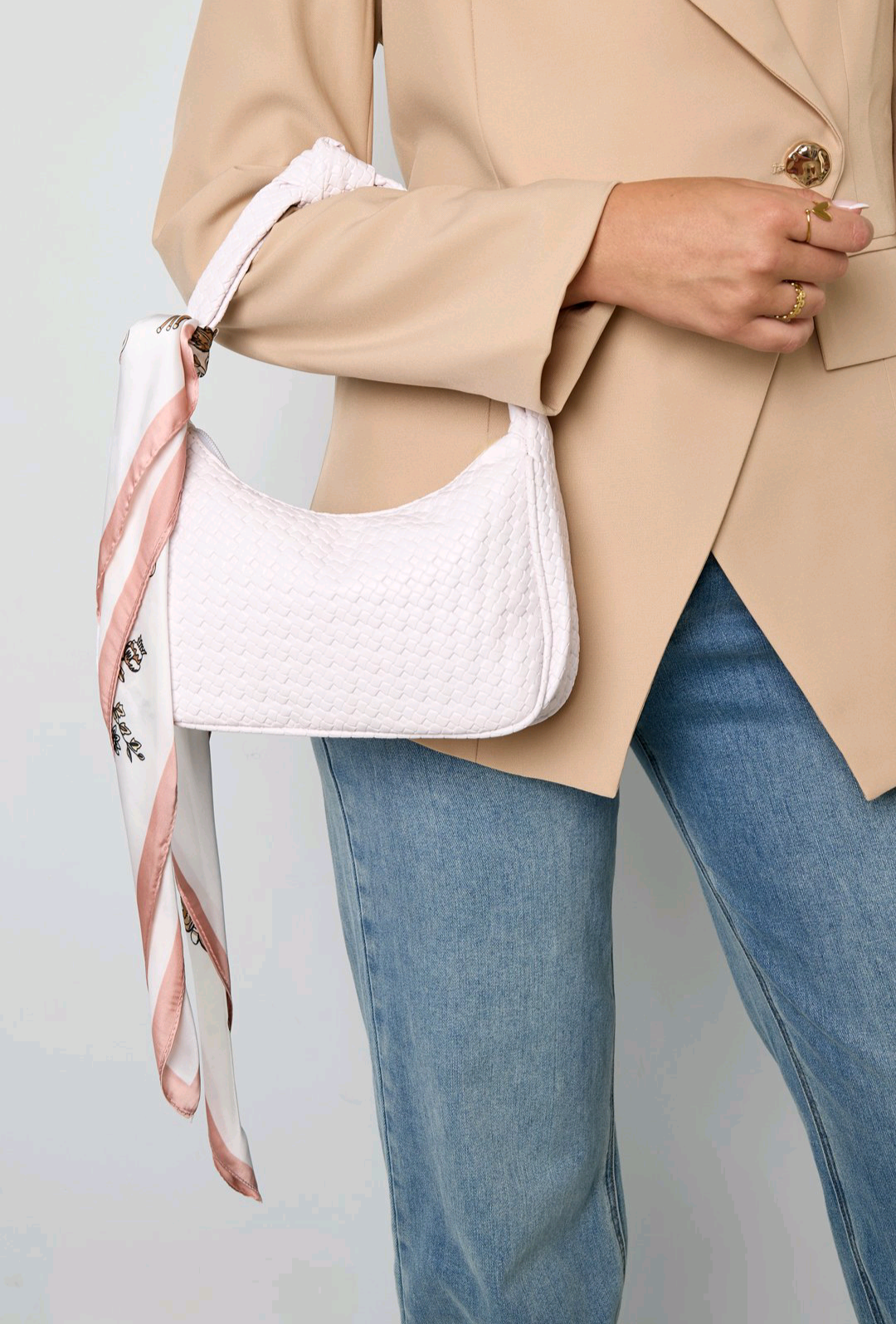 Nek sjaaltje dames; Delicate flowers - Soft Pink
