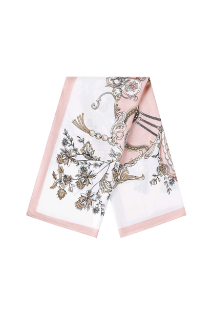 Nek sjaaltje dames; Delicate flowers - Soft Pink