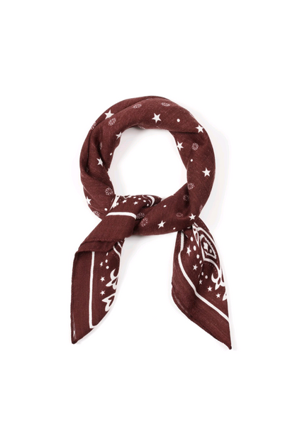 Nek sjaaltje dames Autumn polka Stars - Bordeaux