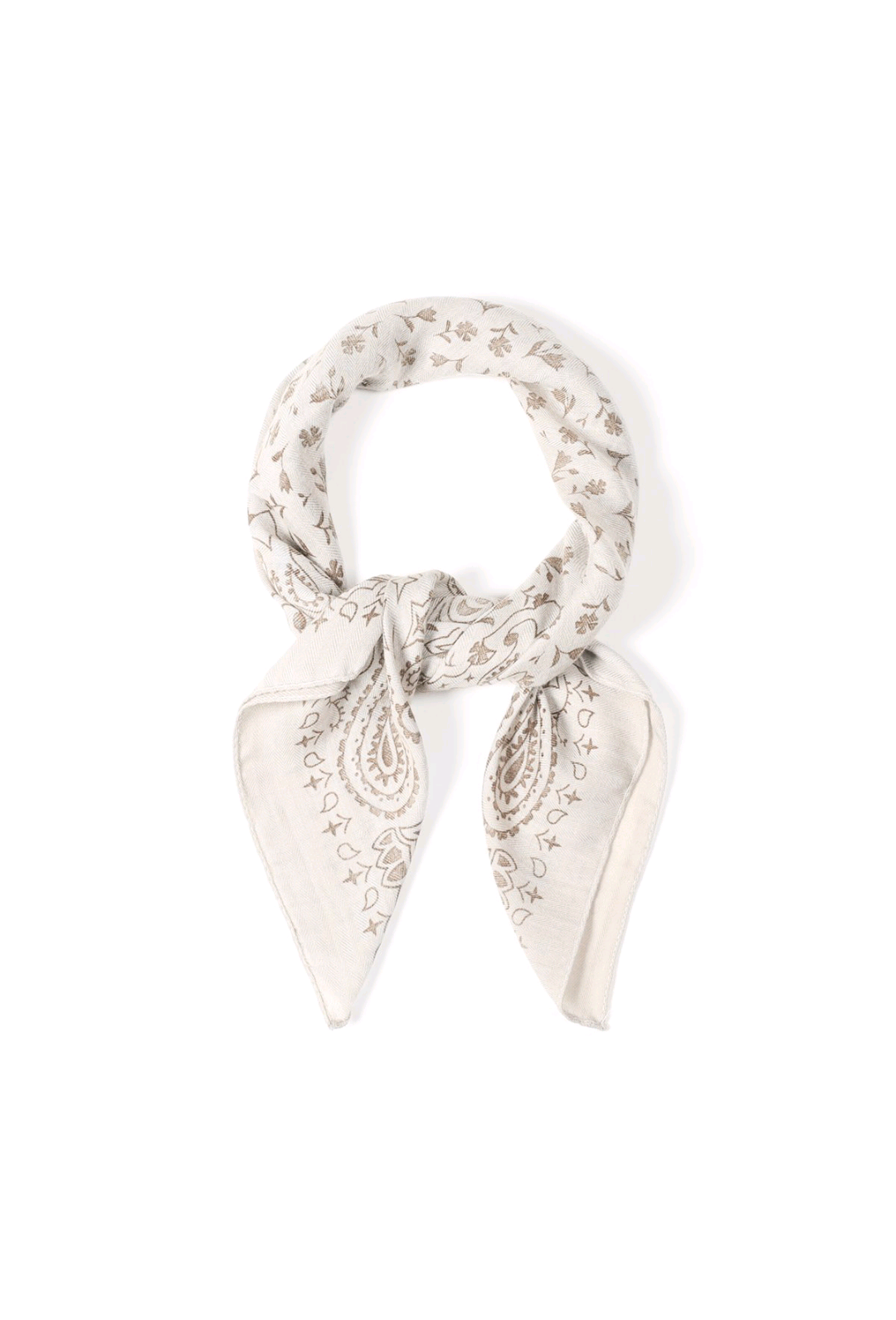 Nek sjaaltje dames Itsy bitsy Paisley - Beige/ Licht camel