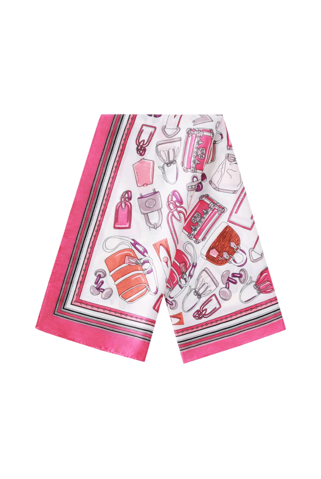Nek sjaaltje dames Parisian chic - Fuchsia/Roze