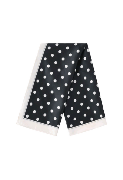 Nek sjaaltje dames Polka dots - Zwart-wit