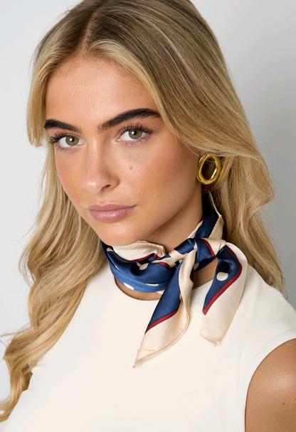 Nek sjaaltje dames Polka dots - Blauw