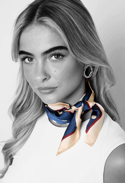 Nek sjaaltje dames Polka dots - Blauw