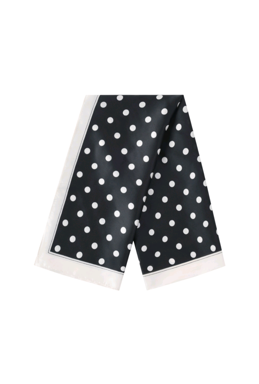 Nek sjaaltje dames Polka dots - Zwart-wit