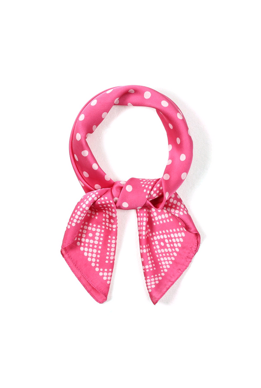 Nek sjaaltje Dots 'n Squares - Fuchsia Roze