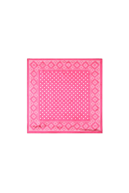 Nek sjaaltje Dots 'n Squares - Fuchsia Roze