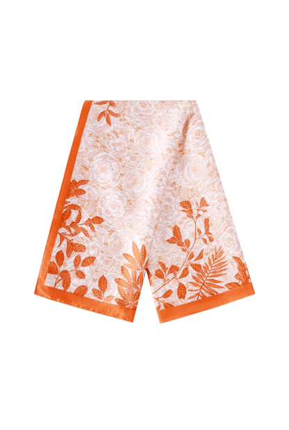 Nek sjaaltje dames Delicate Leaves - Oranje