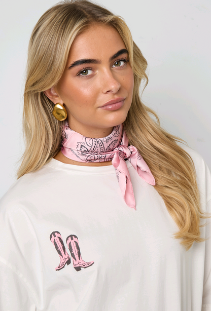 Nek sjaaltje dames Farm girl - Roze