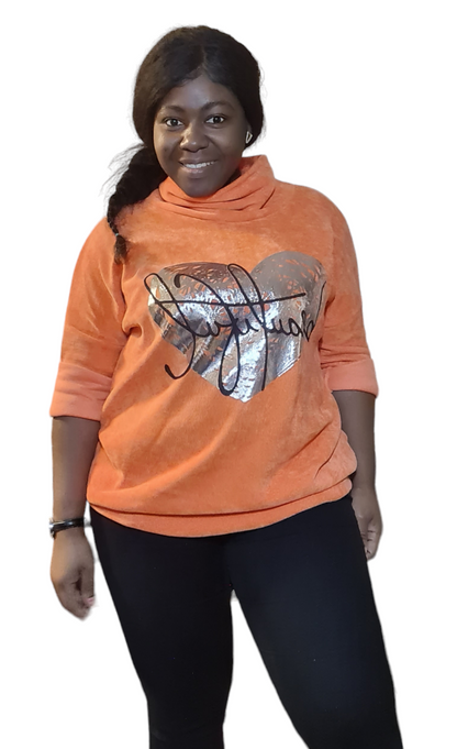 Neon Oranje Tuniek Beautiful met col