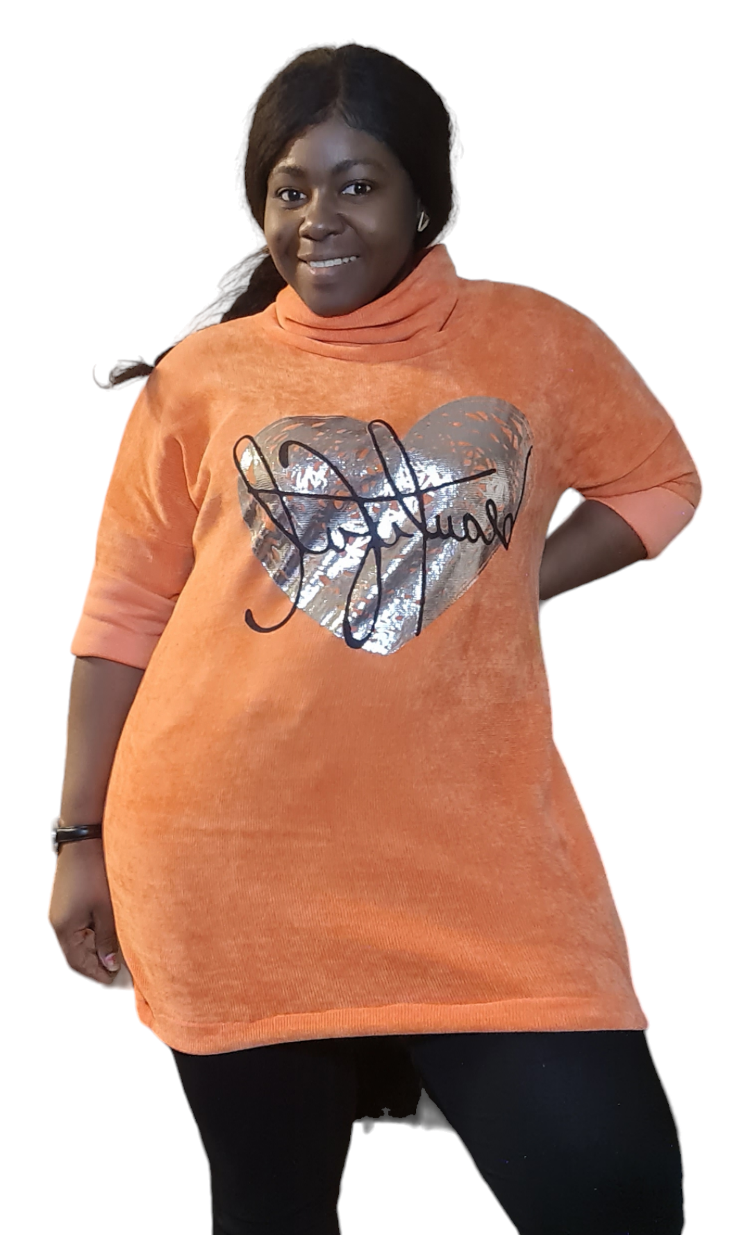 Neon Oranje Tuniek Beautiful met col