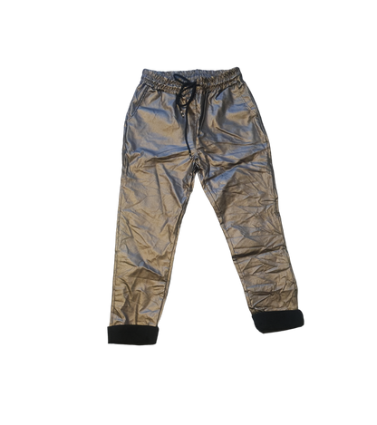 Metallic dames waxbroek - Brons