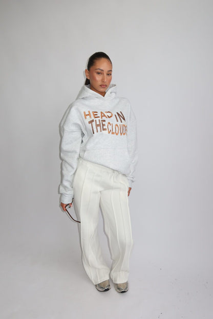 Priority Ann-Fleur hoodie; Head in the Clouds hoodie - Lichtgrijs (Marl Gray)